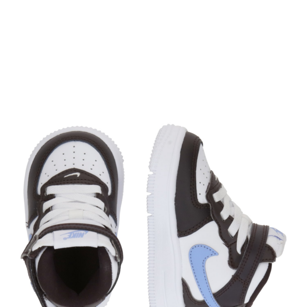 Nike Sportswear Sneaker 'Force 1 EasyOn'  albastru deschis / roșu vin / alb