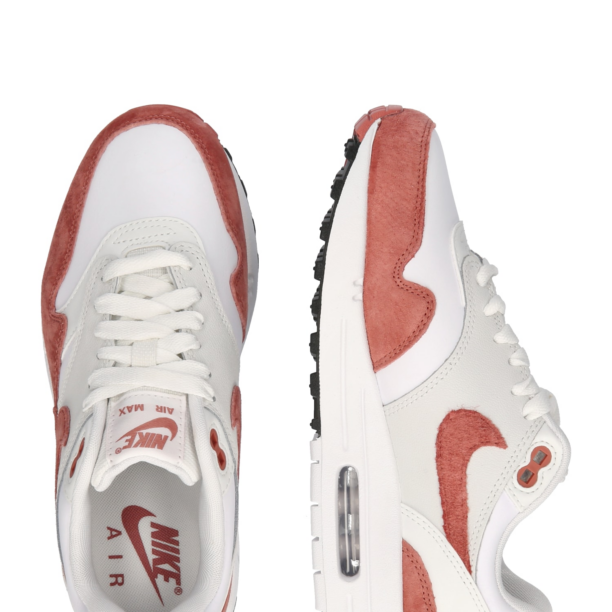 Nike Sportswear Sneaker low 'AIR MAX 1 '87'  roșu cranberry / alb