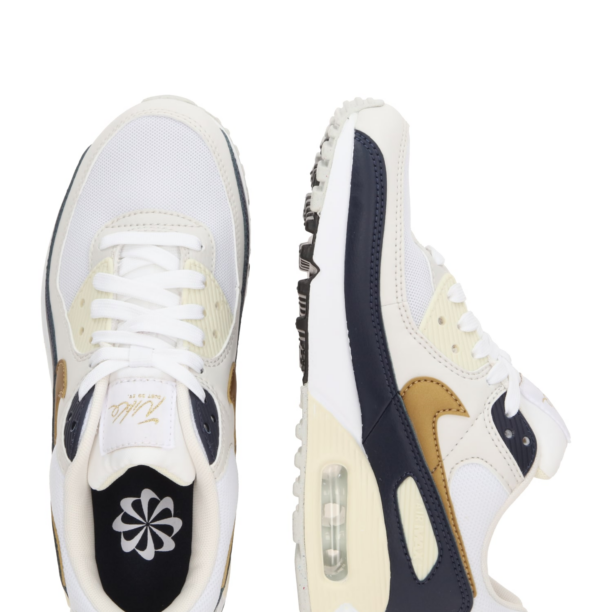 Nike Sportswear Sneaker low 'AIR MAX 90'  bej / crem / albastru marin / alb