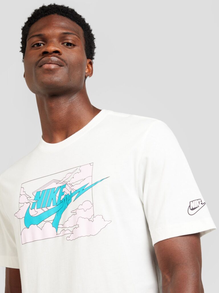 Preţ Nike Sportswear Tricou 'CLUB'  crem / albastru deschis / roz