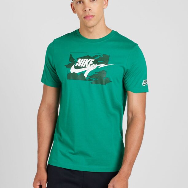 Preţ Nike Sportswear Tricou 'CLUB'  verde pin / verde închis / alb