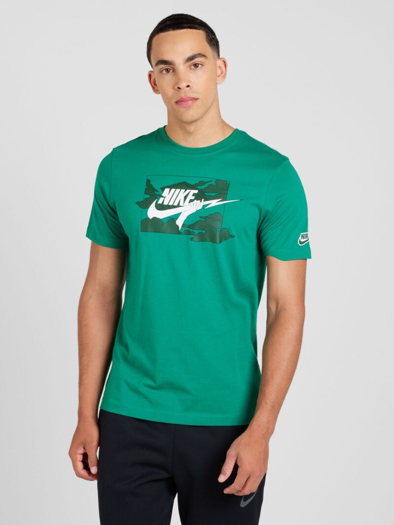 Preţ Nike Sportswear Tricou 'CLUB'  verde pin / verde închis / alb