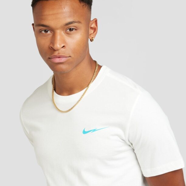 Nike Sportswear Tricou 'LBR SSNL CLUB'  crem / albastru aqua / negru preţ