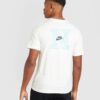 Nike Sportswear Tricou 'LBR SSNL CLUB'  crem / albastru aqua / negru