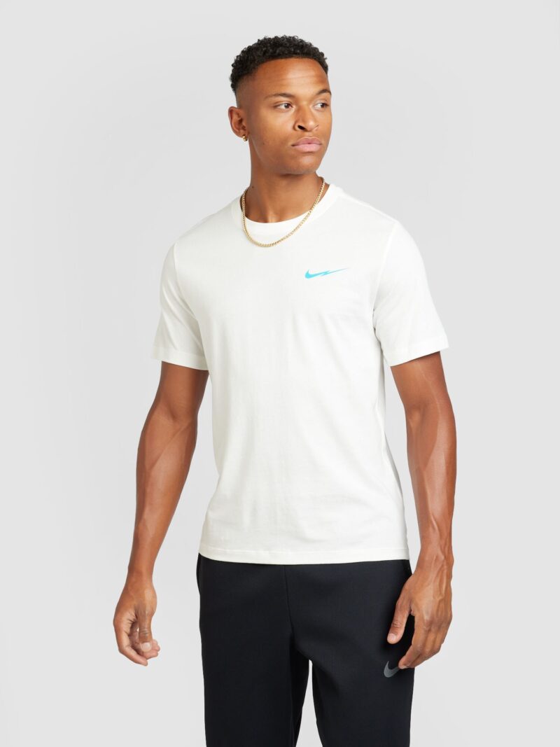 Cumpăra Nike Sportswear Tricou 'LBR SSNL CLUB'  crem / albastru aqua / negru