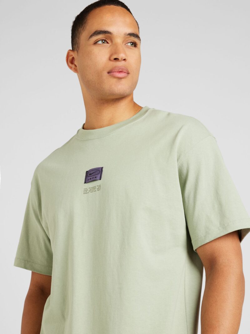 Nike Sportswear Tricou 'M90 OC LBR SEGA'  verde pastel / mov închis / negru