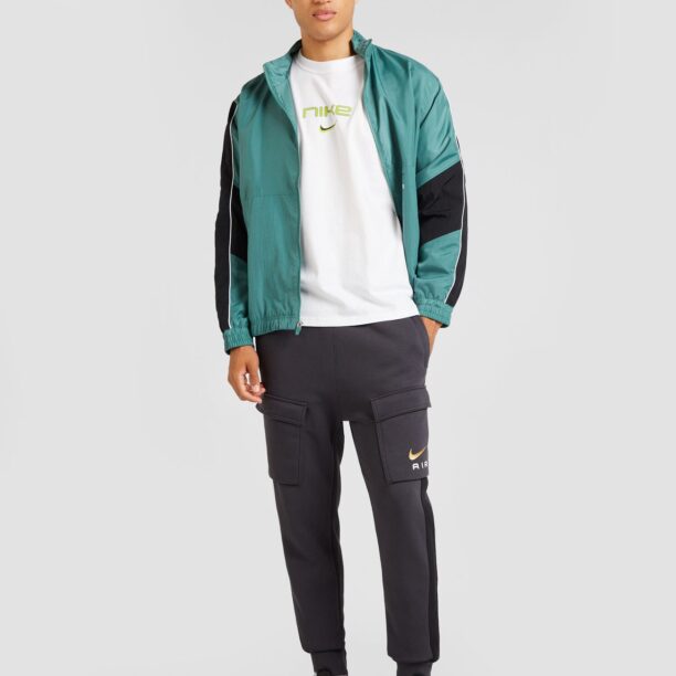 Cumpăra Nike Sportswear Tricou 'M90'  gri / verde limetă / alb