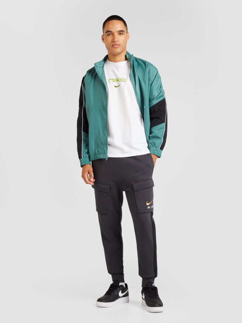 Cumpăra Nike Sportswear Tricou 'M90'  gri / verde limetă / alb