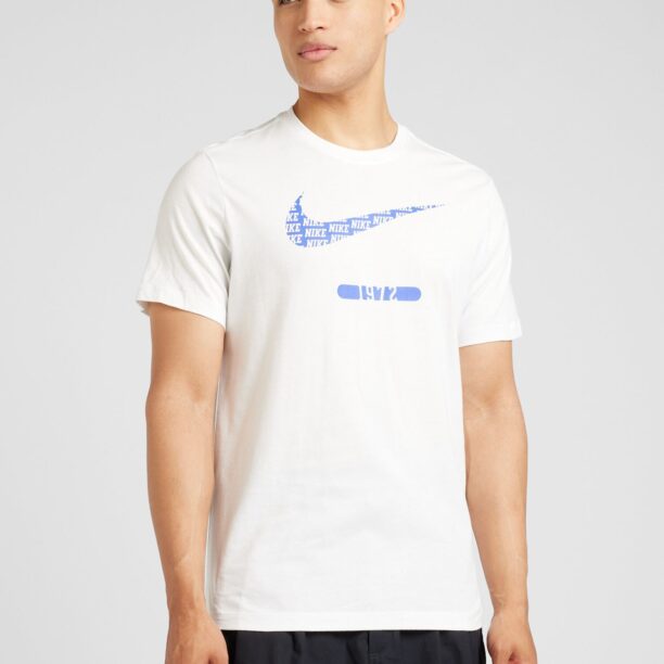 Cumpăra Nike Sportswear Tricou 'SWOOSH'  albastru / alb