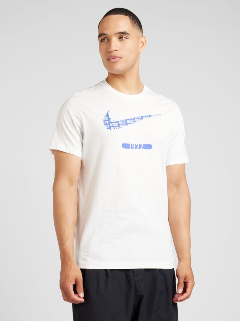 Cumpăra Nike Sportswear Tricou 'SWOOSH'  albastru / alb