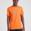 Nike Sportswear Tricou 'SWOOSH'  albastru deschis / portocaliu mandarină