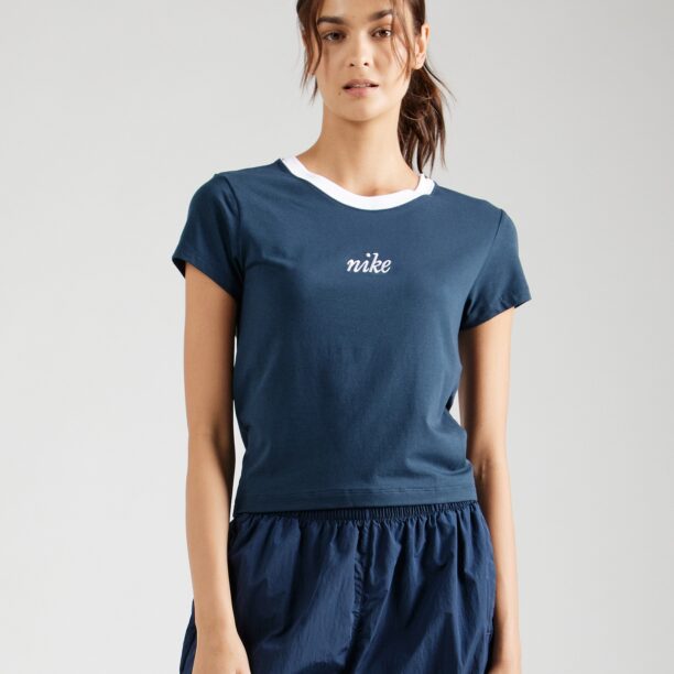 Nike Sportswear Tricou  albastru gențiană / alb