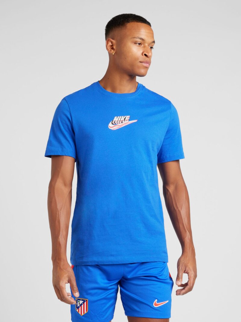 Cumpăra Nike Sportswear Tricou  albastru regal / roșu pepene / negru / alb murdar