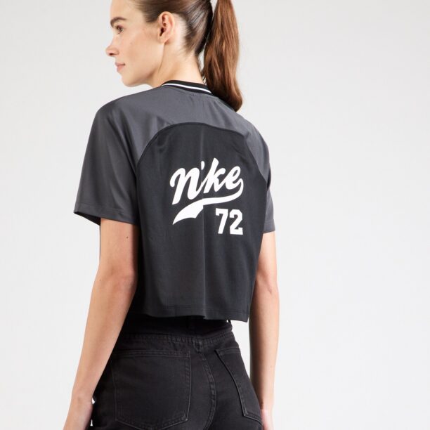 Nike Sportswear Tricou  gri metalic / negru / alb preţ