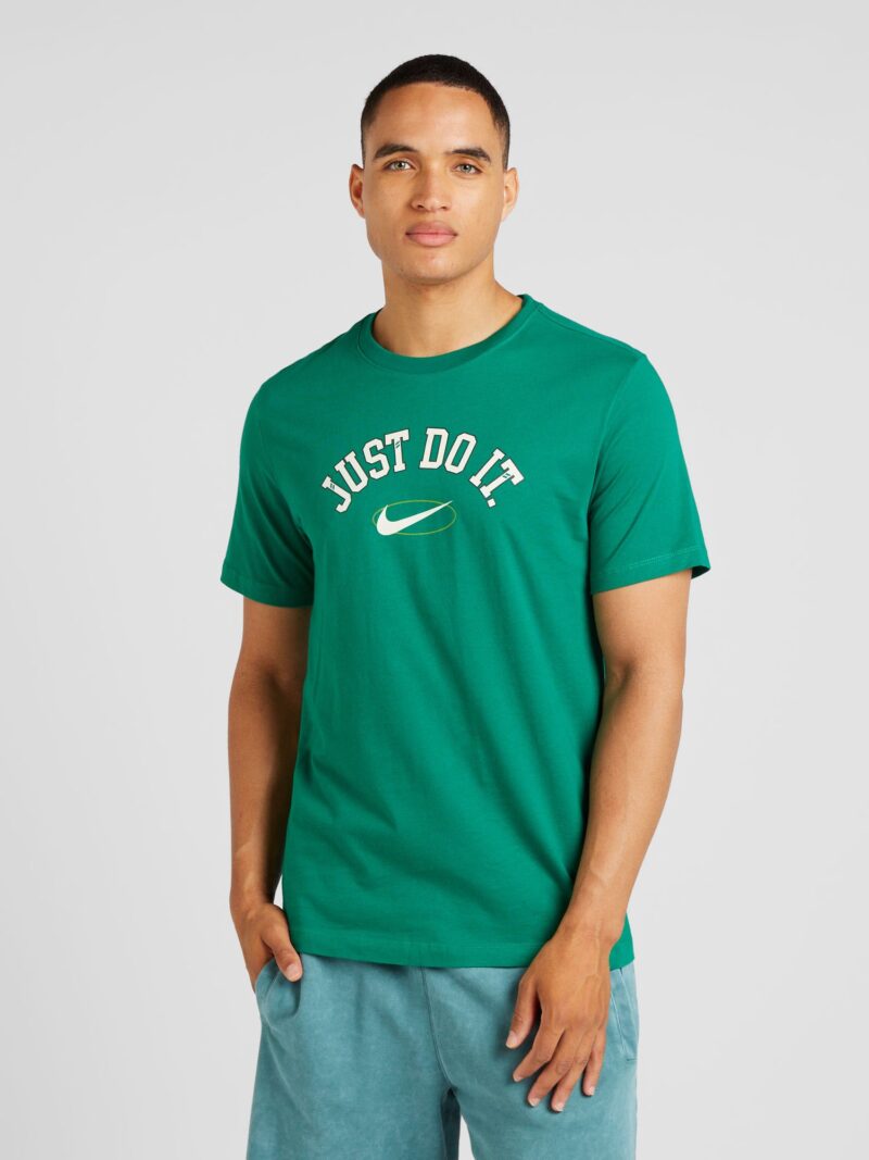 Nike Sportswear Tricou  verde smarald / verde iarbă / alb preţ