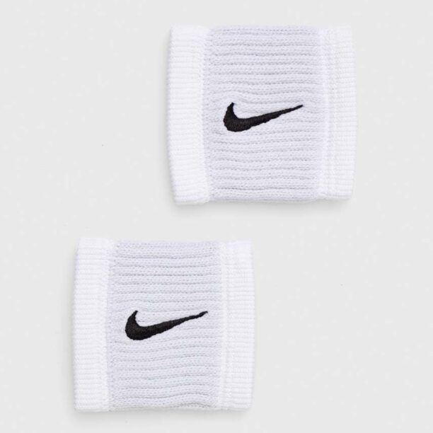 Nike brățări 2-pack culoarea alb