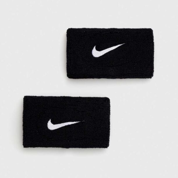 Nike brățări 2-pack culoarea negru