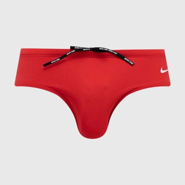 Nike costum de baie culoarea rosu