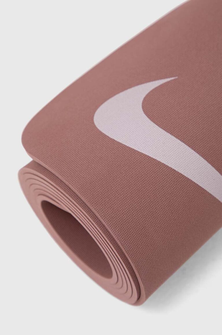 Nike covoraș de yoga cu două fețe culoarea roz preţ