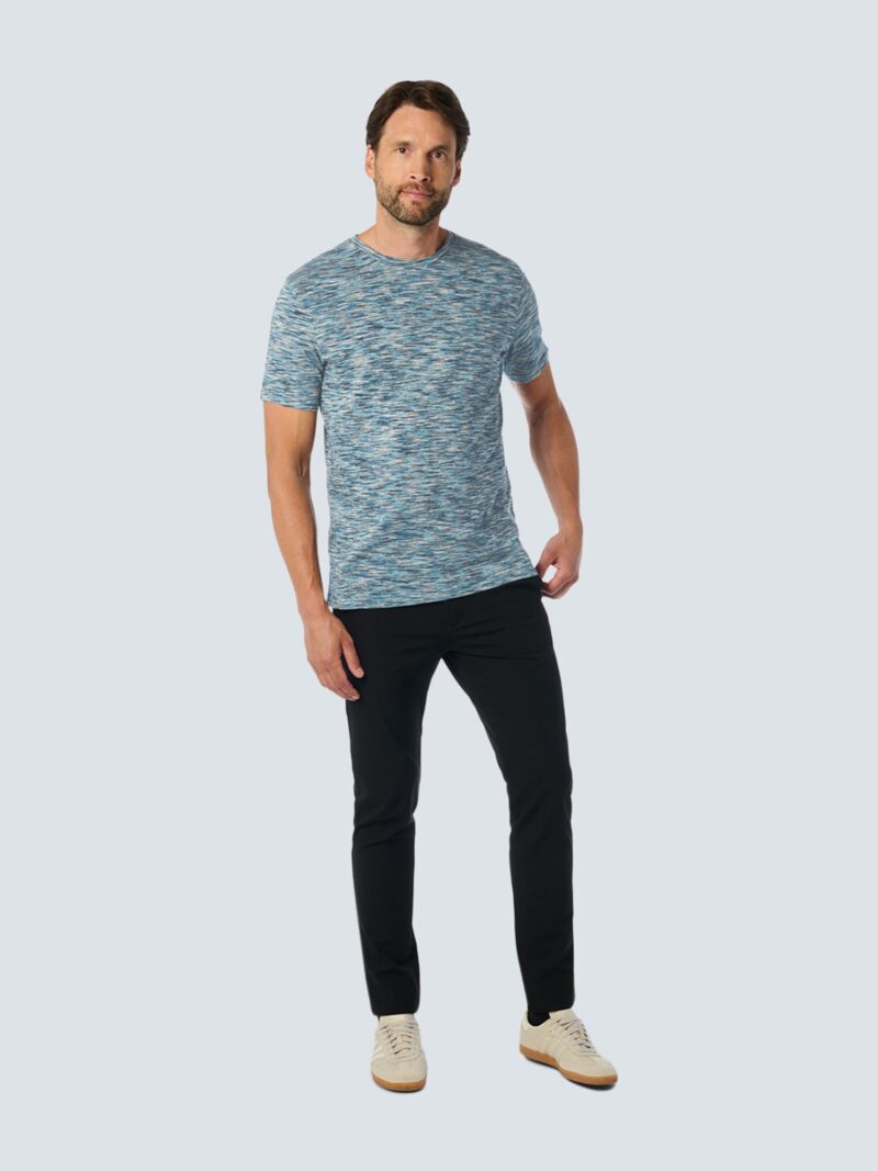 Preţ No Excess Tricou  bej / bleumarin / albastru deschis