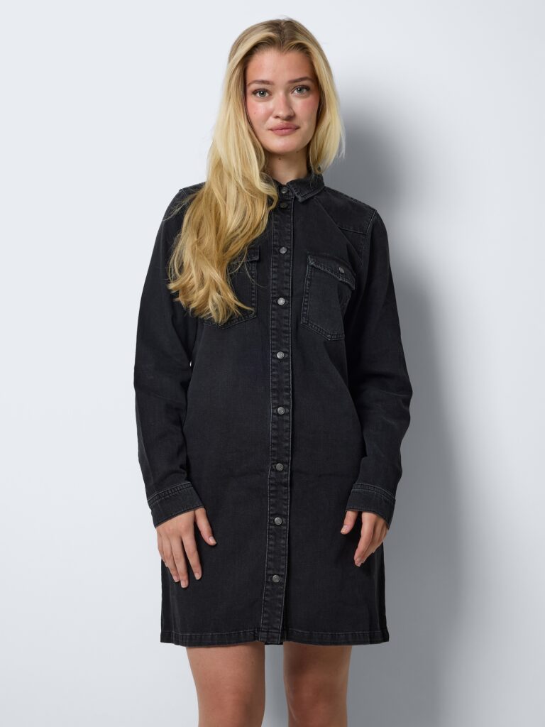 Preţ Noisy may Rochie tip bluză 'NMNEW SIGNE'  negru denim