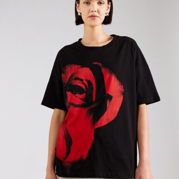 Noisy may Tricou supradimensional 'NMIDA ROSE'  roșu / negru