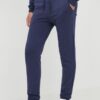 North Sails pantaloni de trening din bumbac culoarea albastru marin