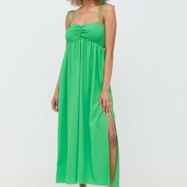 Notes du Nord rochie Carrie culoarea verde