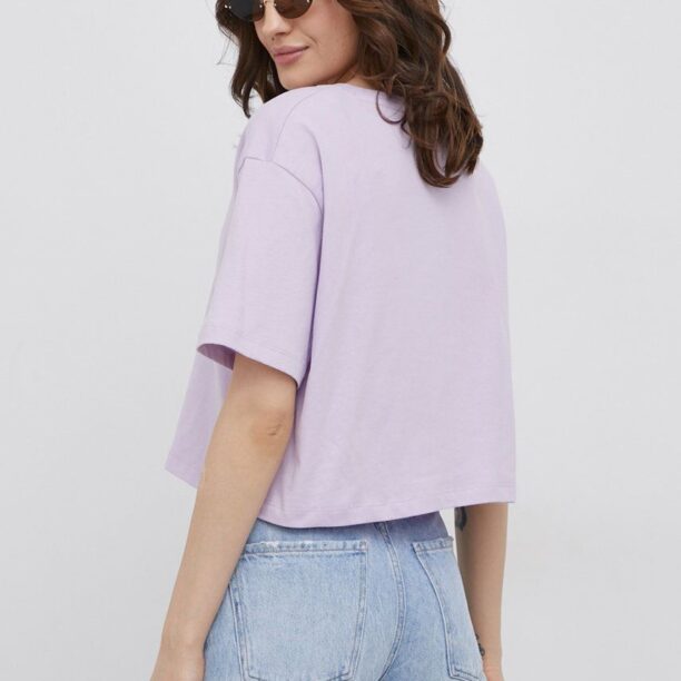 OCAY tricou din bumbac culoarea violet preţ