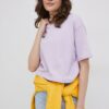 OCAY tricou din bumbac culoarea violet