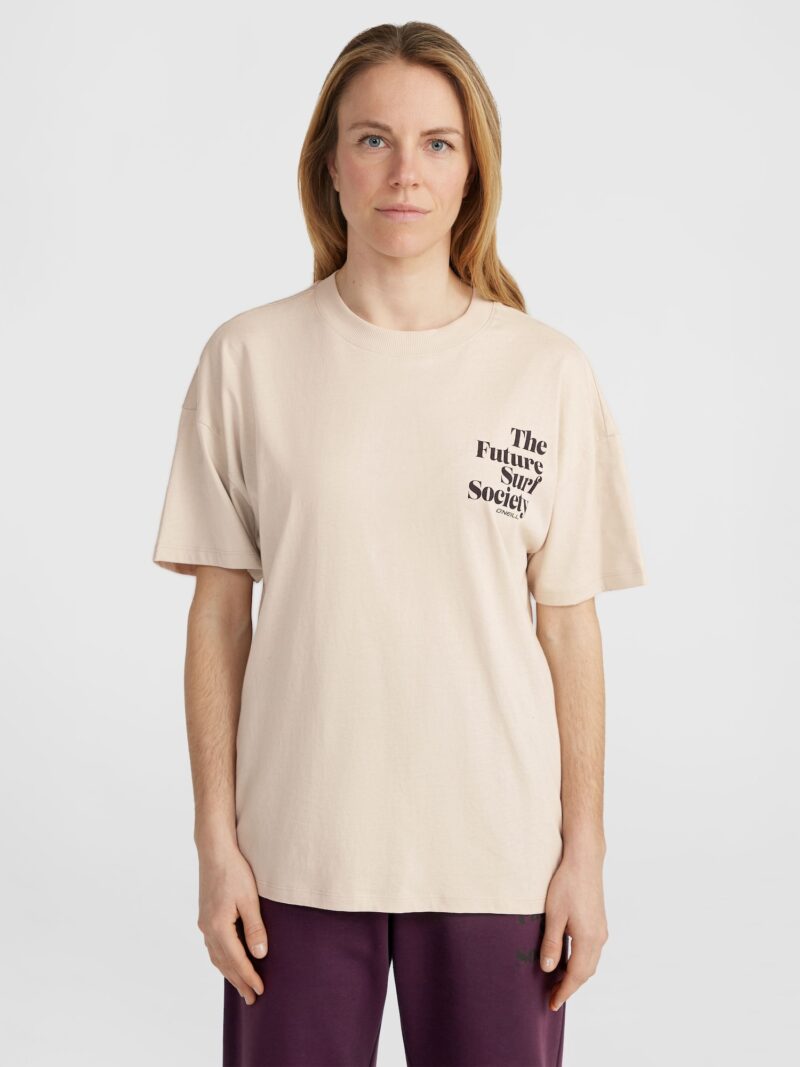 O'NEILL Tricou ' The Future Surf Society '  bej / negru