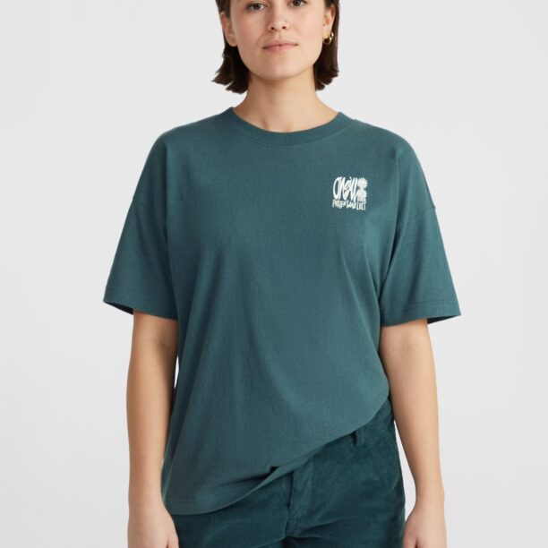 O'NEILL Tricou  verde petrol / alb