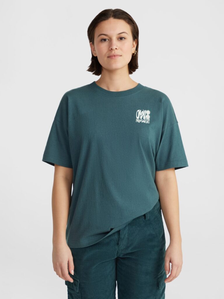 O'NEILL Tricou  verde petrol / alb