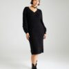 ONLY Carmakoma Rochie tricotat 'CARKatia'  negru