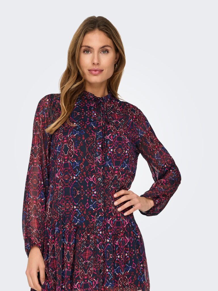 ONLY Rochie 'ONLSONIA'  albastru / bleumarin / roz / roșu