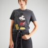 ONLY Tricou 'ONLMICKEY MINNIE'  galben lămâie / gri închis / negru / alb