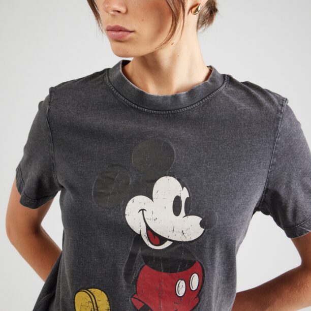 Preţ ONLY Tricou 'ONLMICKEY MINNIE'  galben lămâie / gri închis / negru / alb