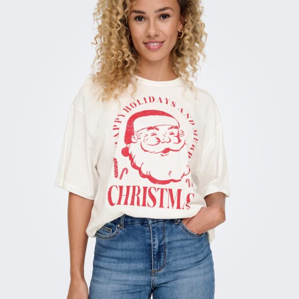 Preţ ONLY Tricou 'ONLSANTA'  roșu / alb