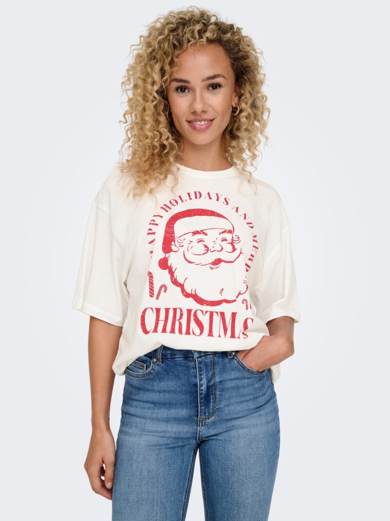 Preţ ONLY Tricou 'ONLSANTA'  roșu / alb