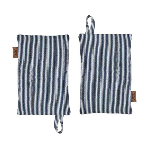 OYOY manusa de bucatarie Striped Denim 2-pack