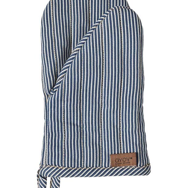 OYOY mănușă de cuptor din bumbac Striped Denim