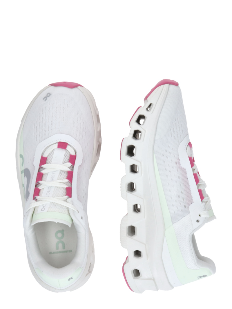 On Sneaker de alergat 'Cloudmonster'  gri / verde / roz / alb