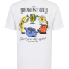 On Vacation Club Tricou 'Breakfast Club'  albastru / galben / negru / alb