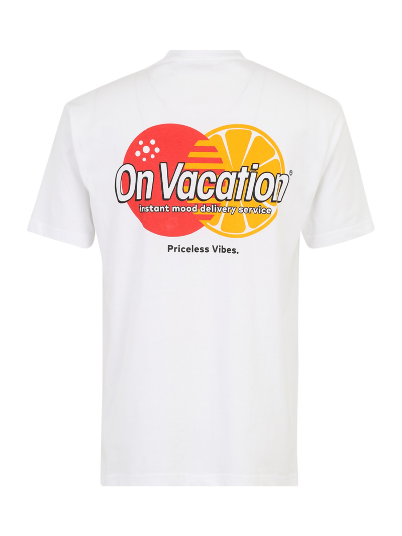 On Vacation Club Tricou 'Priceless Vibes'  portocaliu / roșu / negru / alb