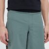 On-running pantaloni scurți de alergare Lightweight culoarea verde