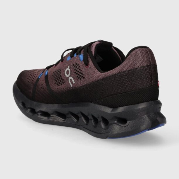 On-running sneakers de alergat CLOUDSURFER culoarea bordo preţ