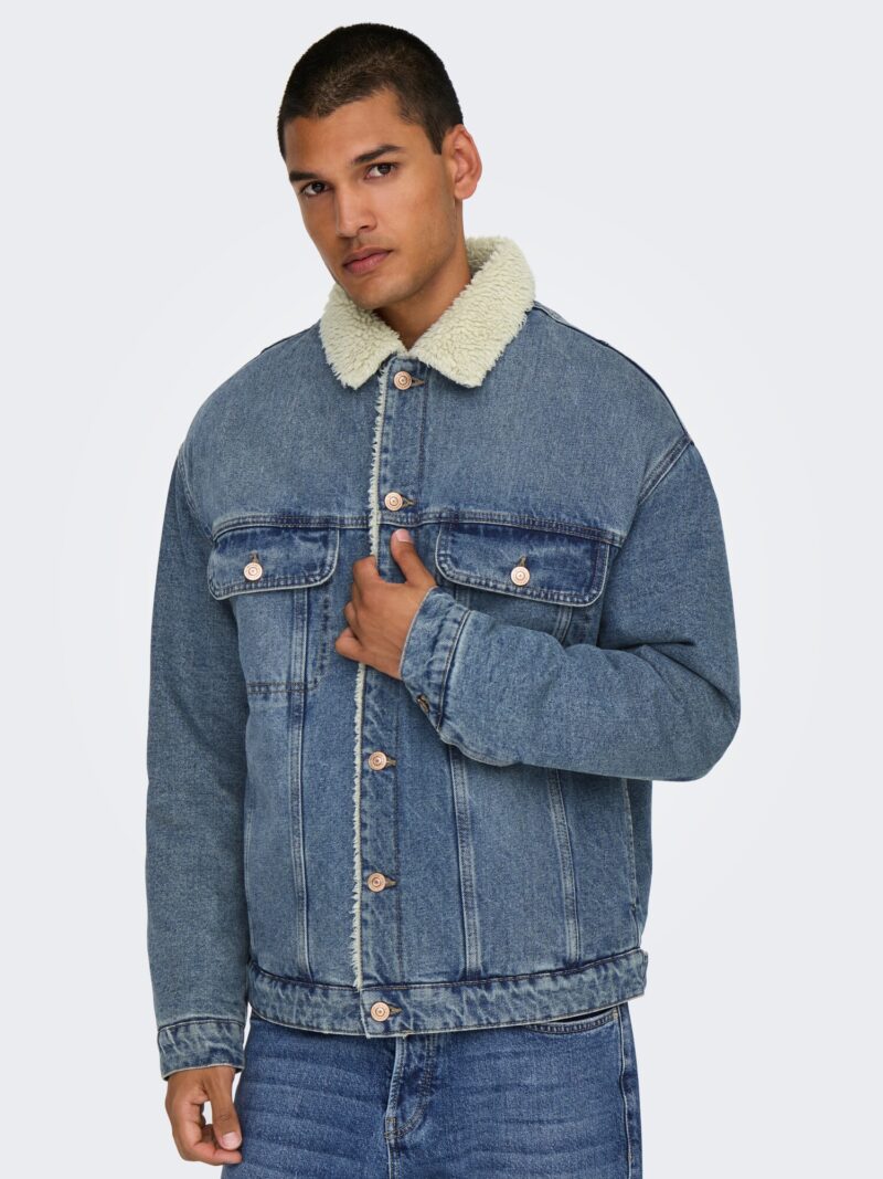 Preţ Only & Sons Geacă de primăvară-toamnă 'ONSWILSON'  albastru denim