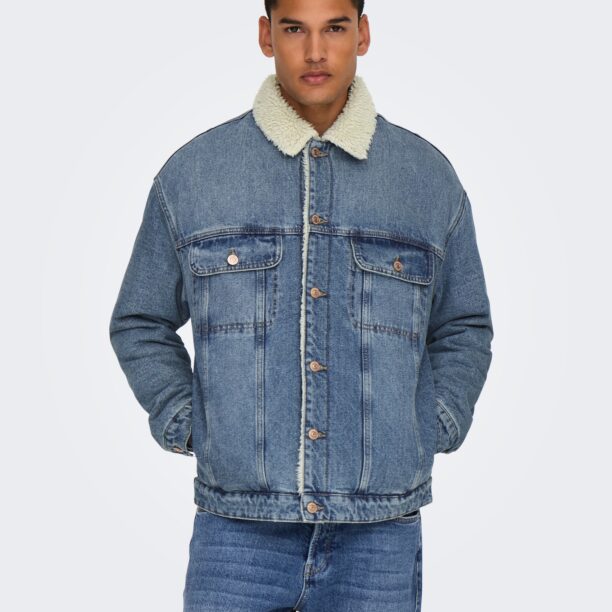 Only & Sons Geacă de primăvară-toamnă 'ONSWILSON'  albastru denim