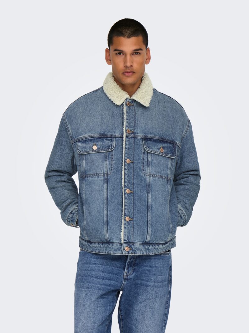 Only & Sons Geacă de primăvară-toamnă 'ONSWILSON'  albastru denim