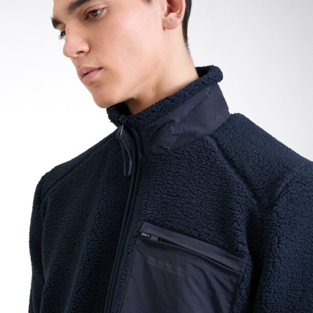 Preţ Only & Sons Jachetă  fleece  albastru marin